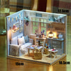 DIY Wooden Miniature Dollhouse Coffee Shop Kit