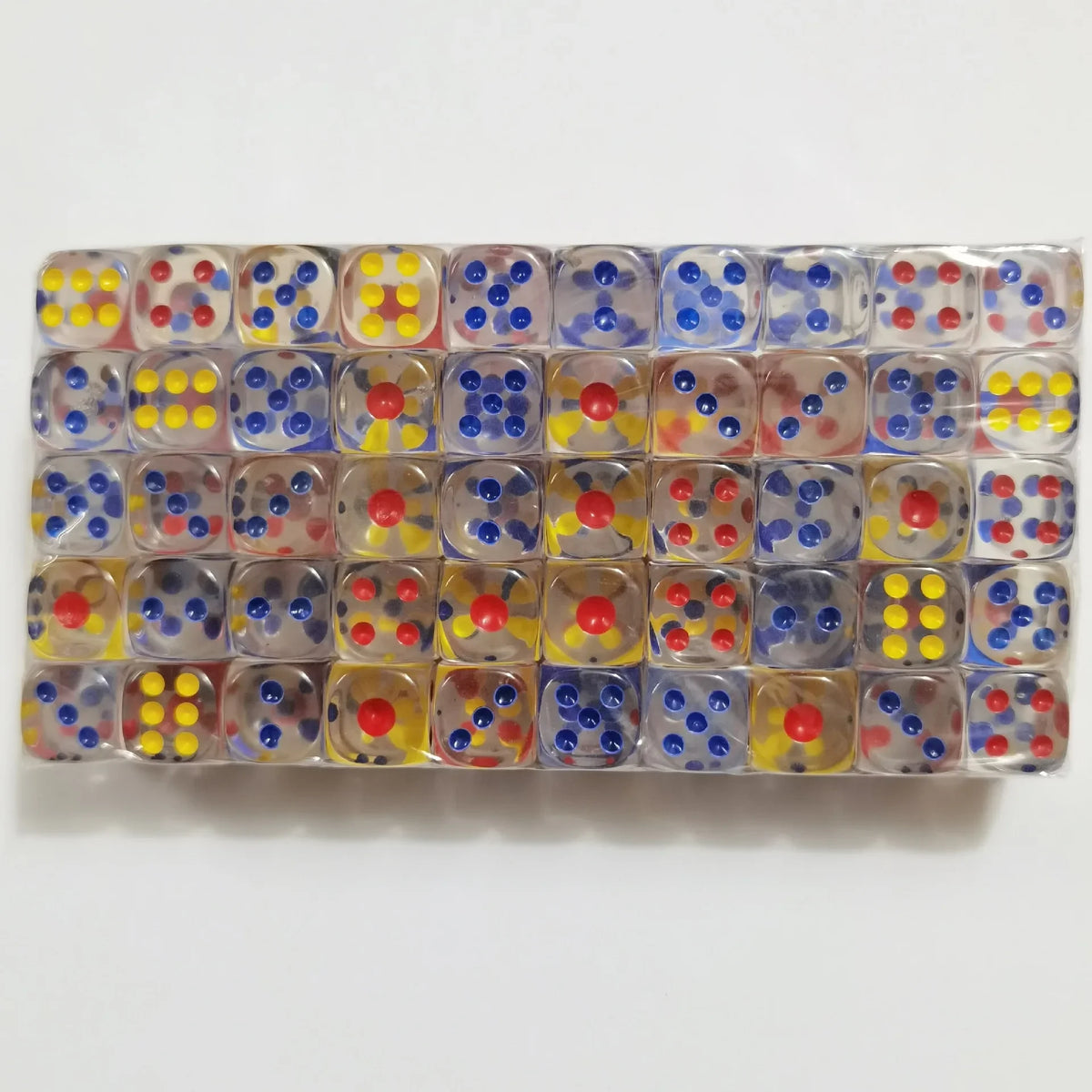 Acrylic Dice Set – 100 Colorful 14mm Dice for Games, Parties & Learning