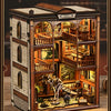 DIY Wooden Dinosaur Book Nook Kit with LED Lights