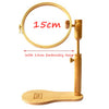 Adjustable Wooden Embroidery Stand with 360° Rotation