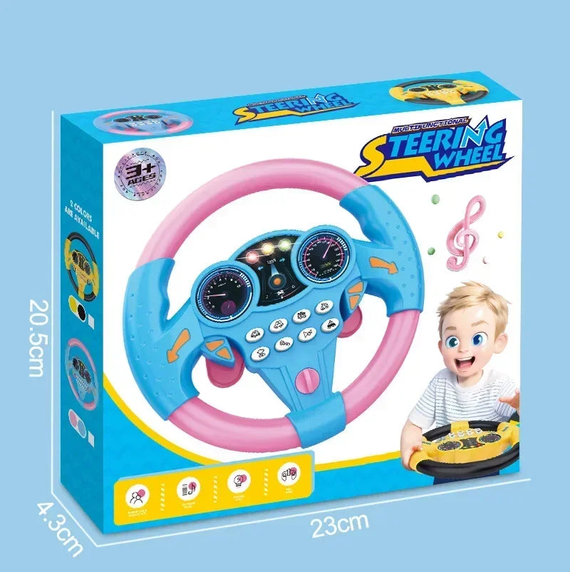 Interactive Steering Wheel Toy with Lights & Sounds for Toddlers