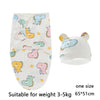 White cotton newborn swaddle blanket and hat set featuring cute dinosaur designs for a baby