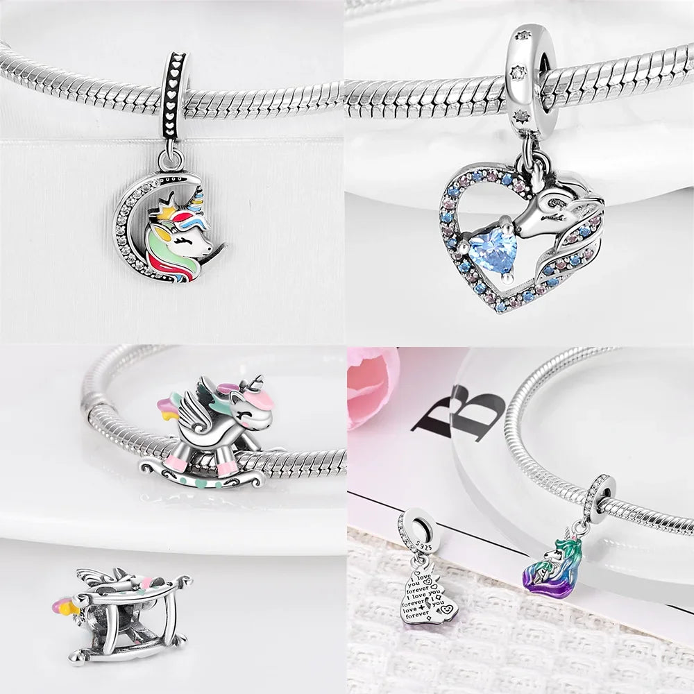 Enchanting Unicorn Pegasus Charm for Jewelry and Accessories