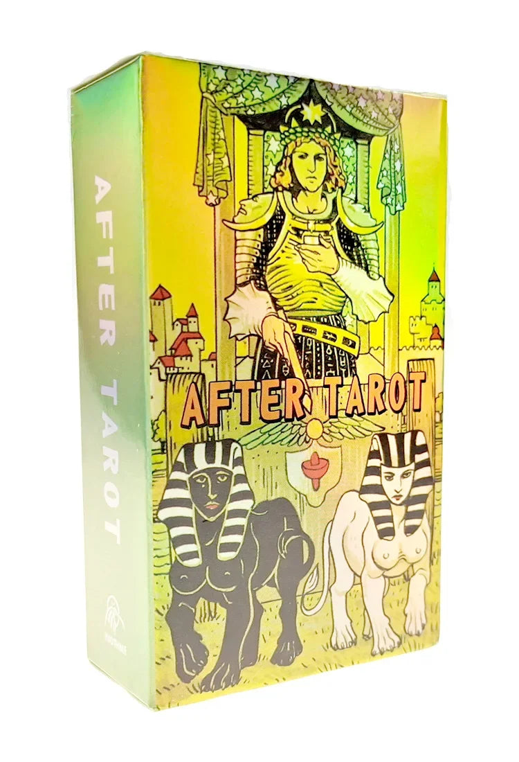 Holographic Rainbow Tarot Card Deck with Guidebook for Beginners