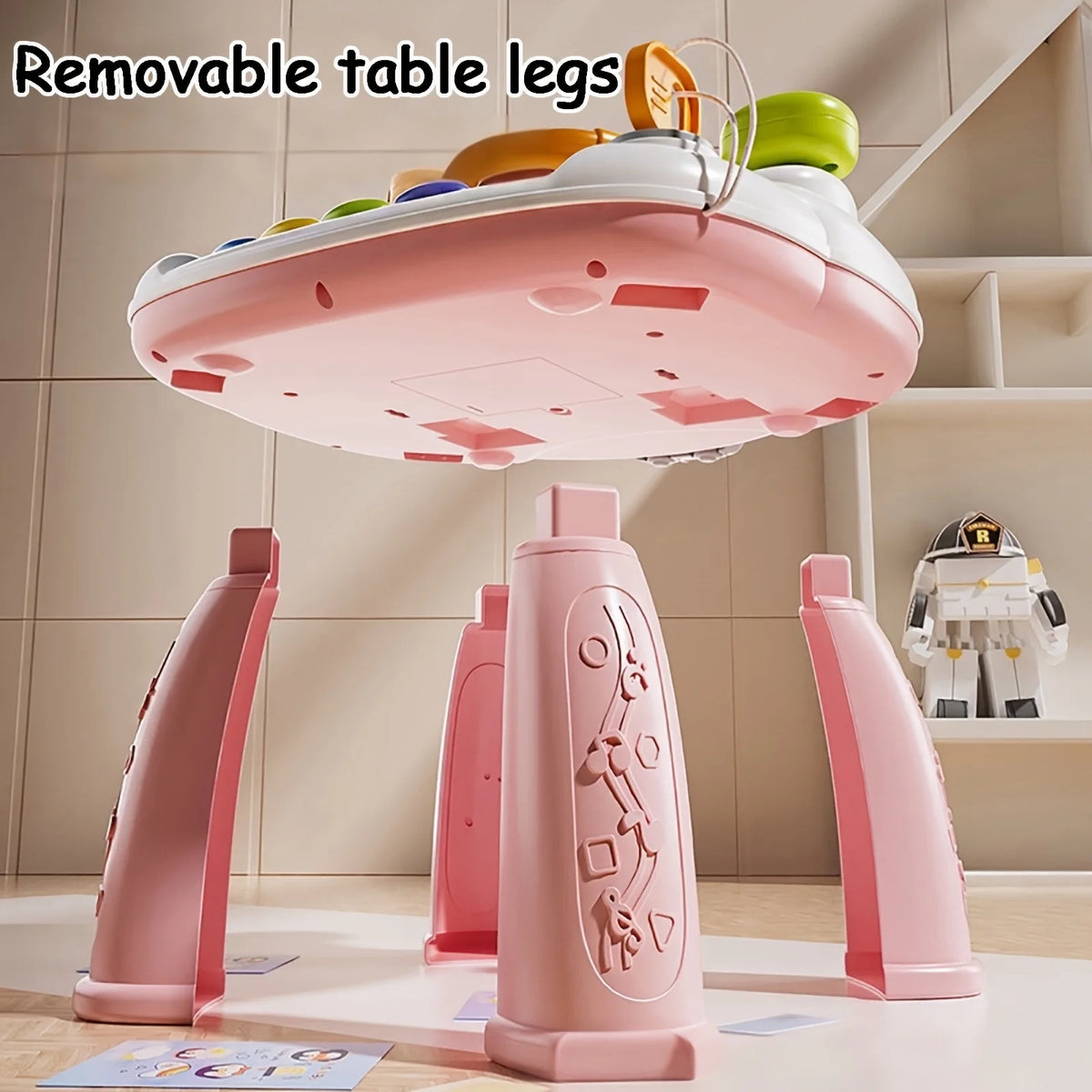 Interactive Musical Activity Table for Toddlers with Lights and Sounds