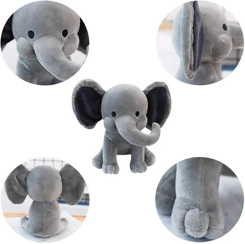 Soft Gray Elephant Plush Toy – Cuddly Stuffed Animal