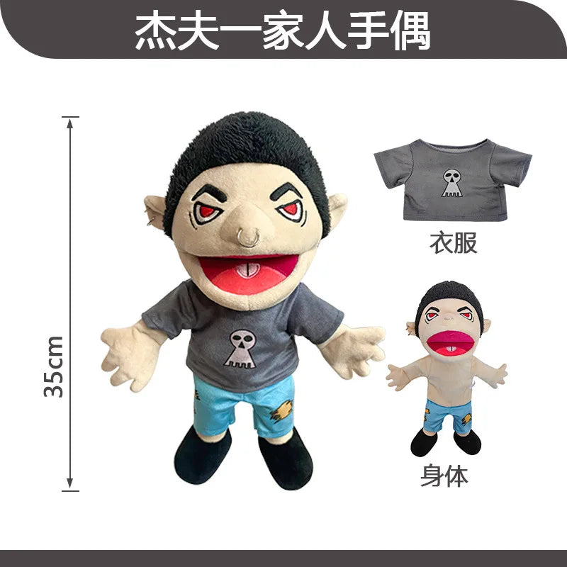 Jeffy Hand Puppet Toy – Soft Plush Zombie Boy Puppet