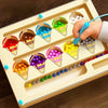 Magnetic Color Sorting Maze Wooden Puzzle Board for Toddlers