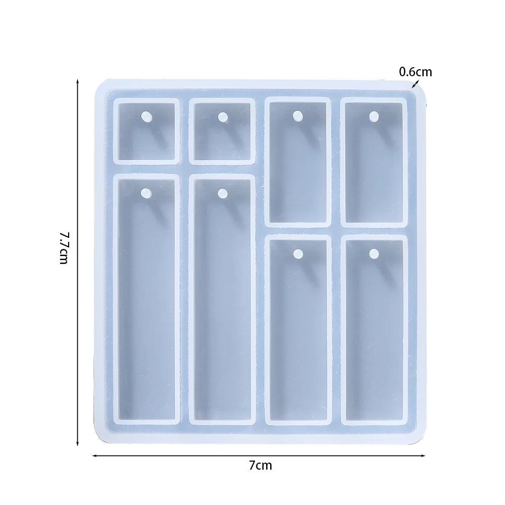 Geometric Silicone Mold for Epoxy Resin Jewelry Making