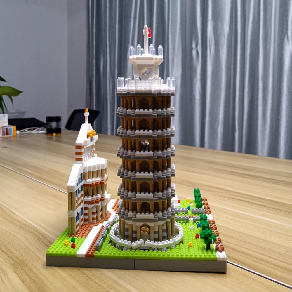 Leaning Tower of Pisa Micro Building Blocks Set