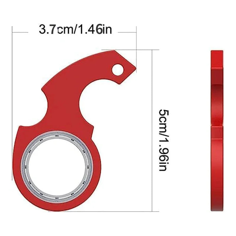 Metal Fidget Spinner Keychain for Stress Relief and Focus