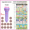Purple card set with 8 patterns for kids' projection flashlight learning