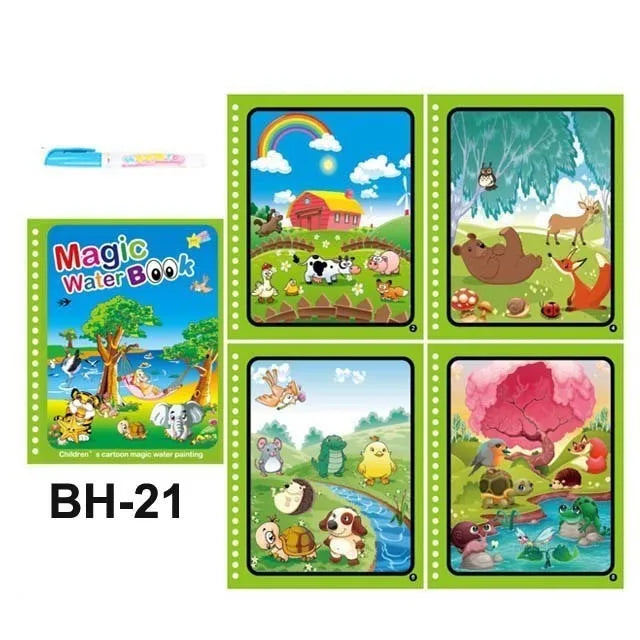 Reusable Water Coloring Book for Kids – Magic Drawing Pad