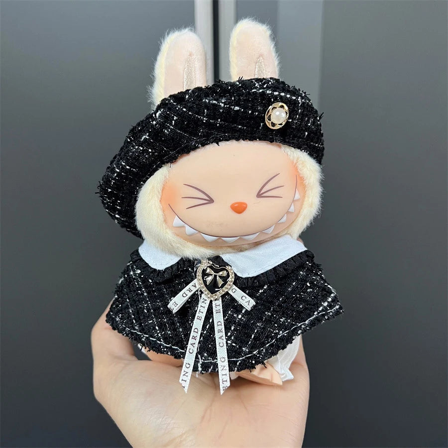 Fashion Doll Outfit Set for 15/17cm Labubu Figures