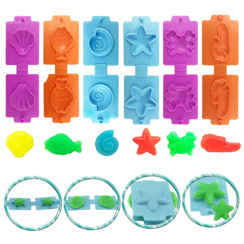 Kids Play Dough Tool Kit with Animal & Ocean Molds