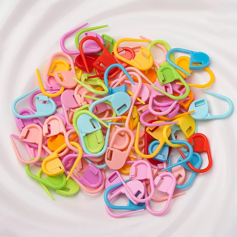 Colorful Locking Stitch Markers for Knitting and Crochet