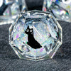 Cat Liquid Core Polyhedral Dice Set with Sharp Edges
