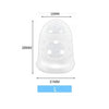 White silicone guitar finger sleeve with a rounded, protective design.