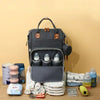 Large Waterproof Diaper Bag Backpack with Insulated Bottle Pocket