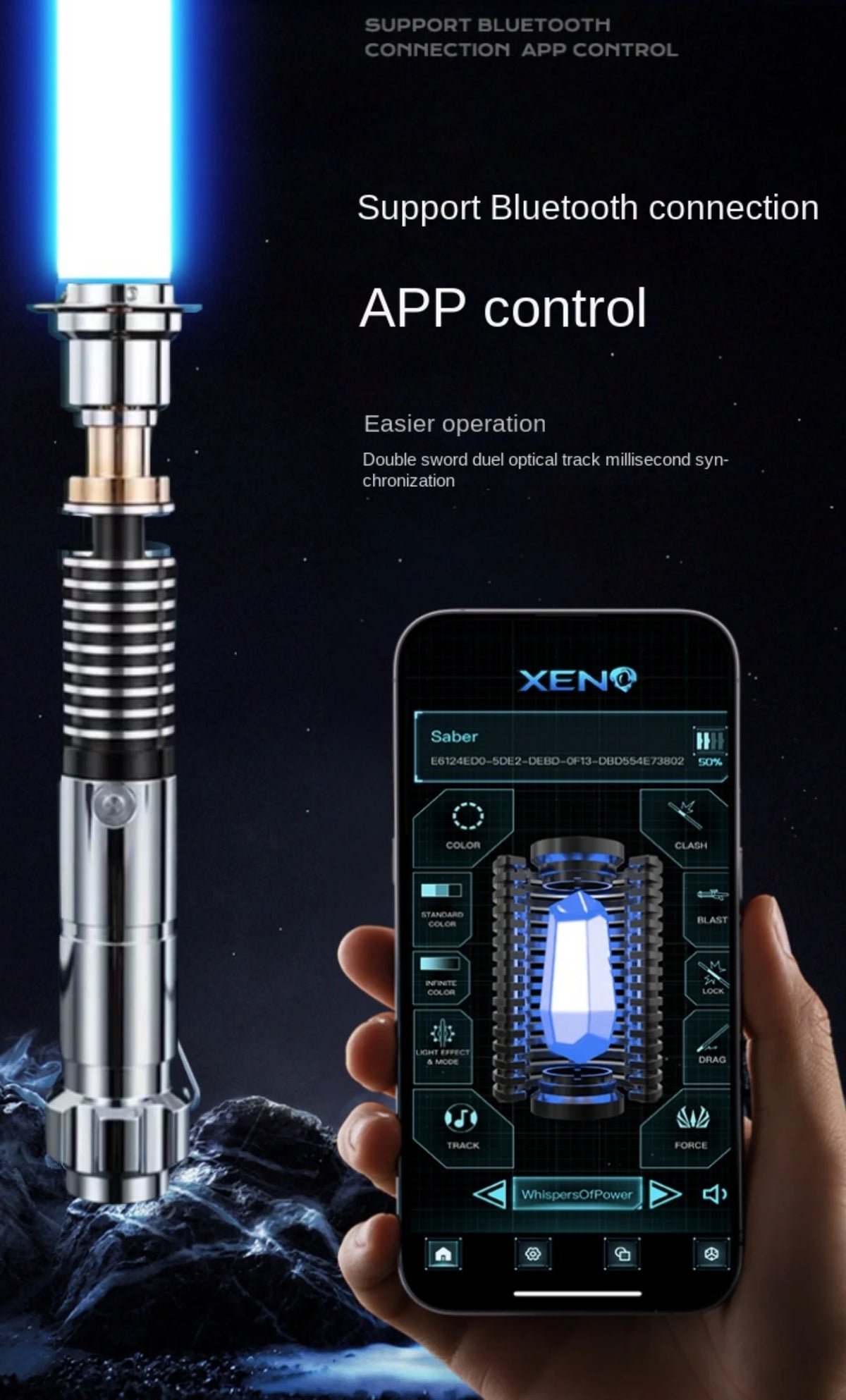 Premium Neopixel Lightsaber with Bluetooth App Control