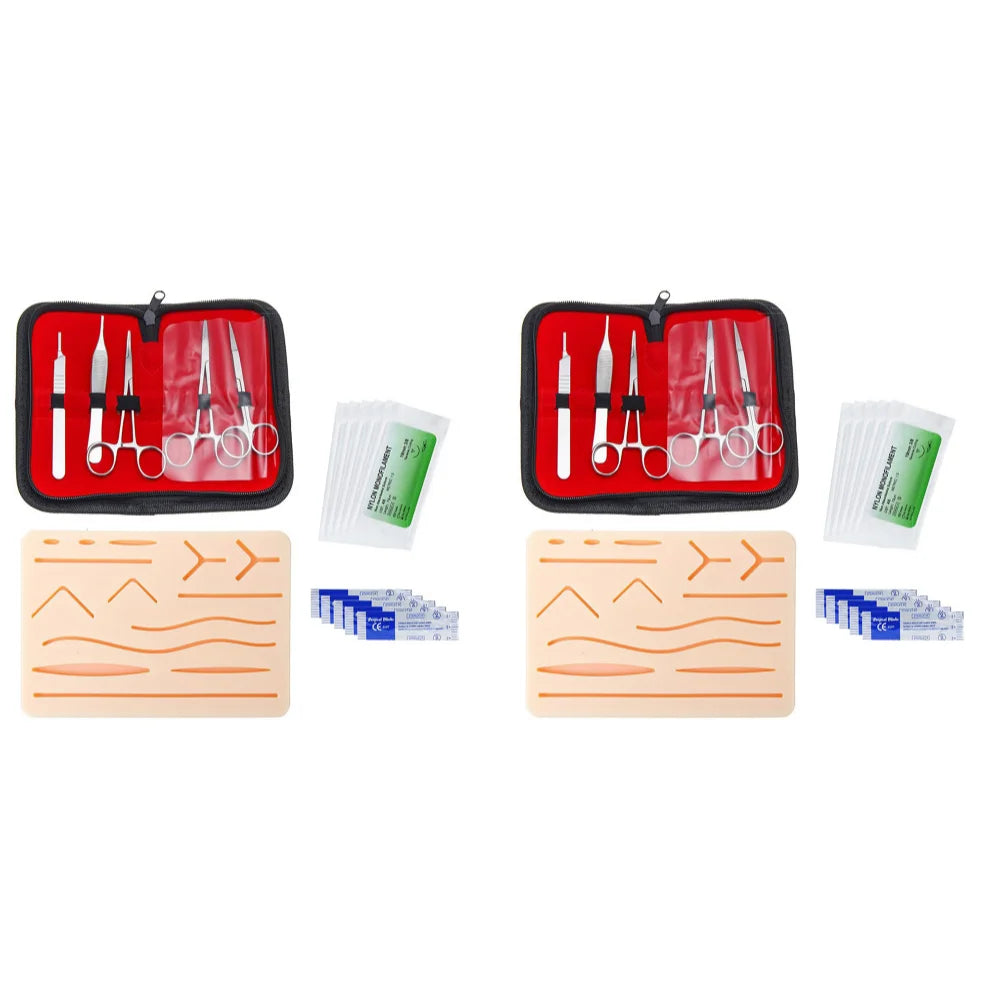 Suture Practice Kit with Reusable Skin Pad for Medical Training