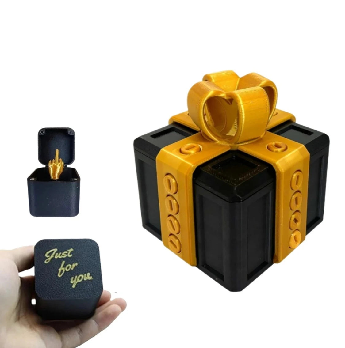Annoying Present Prank Box with Pop-Up Middle Finger