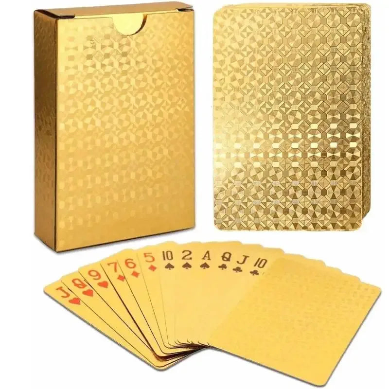 Gold Foil Playing Cards – Waterproof Matte Finish Deck