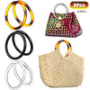 Set of Round Purse Handles for Bag Making (PVC)