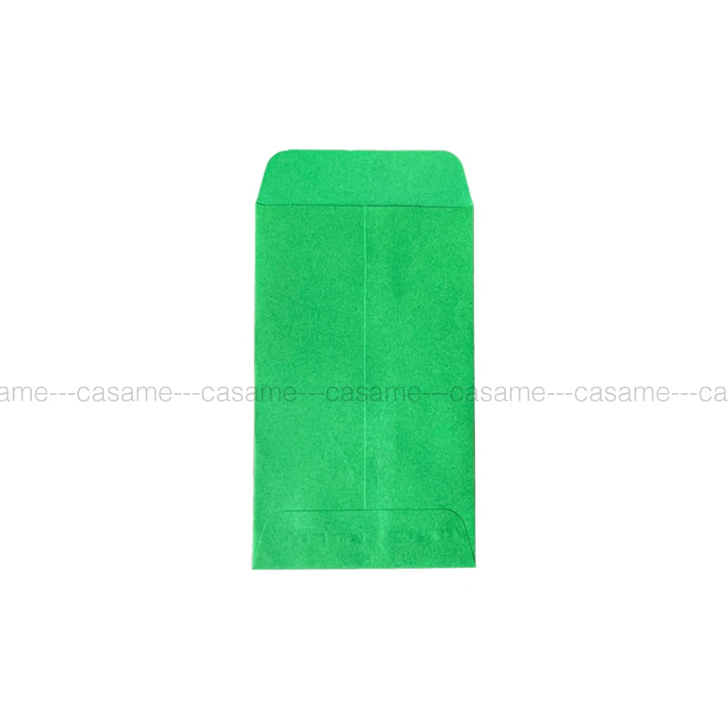 A vertical, bright green mini kraft paper gift bag.