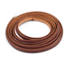 Roll of brown faux leather cords used for DIY jewelry making