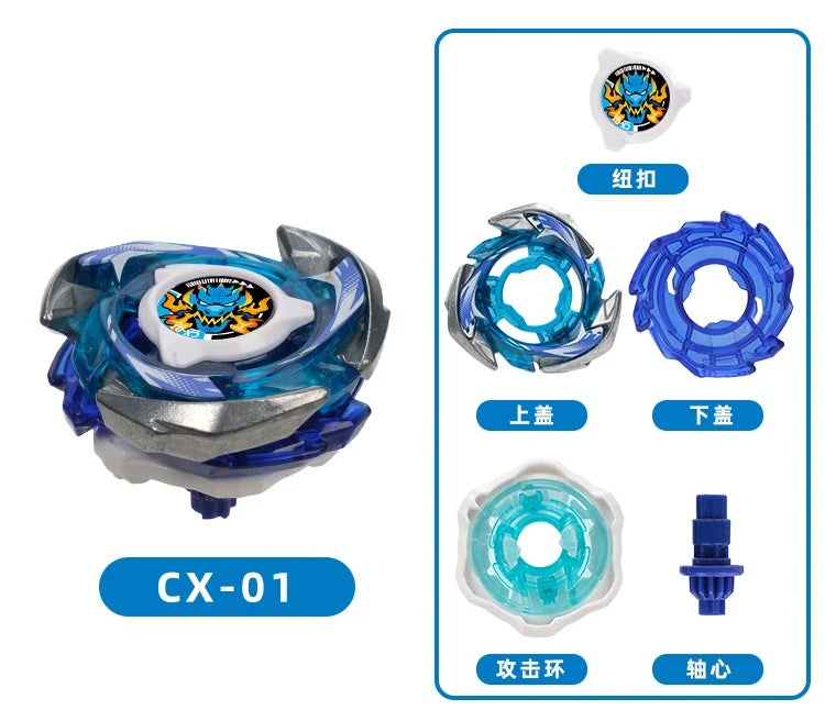 Gyro X Series Metal Battle Spinning Top with Launcher
