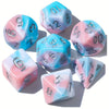 7-Piece Polyhedral Dice Set with Velvet Pouch for Tabletop RPGs