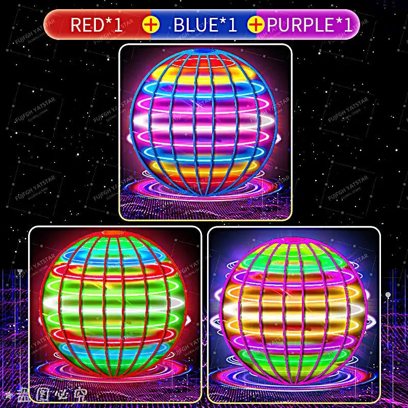 Hand-Controlled Flying Ball with Color LED Lights