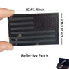 Reflective American Flag Tactical Patch with Glow-in-the-Dark Detail