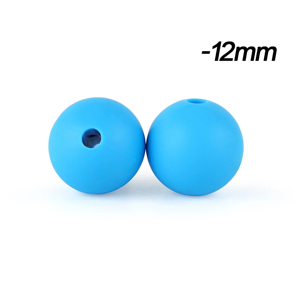 12mm Silicone Beads for DIY Jewelry Making & Crafts (20/50/100 Pack)