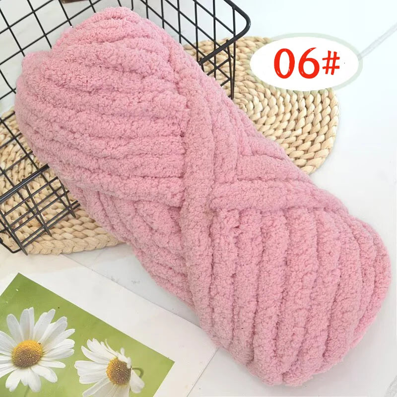 Extra Thick Chenille Yarn for Hand Knitting