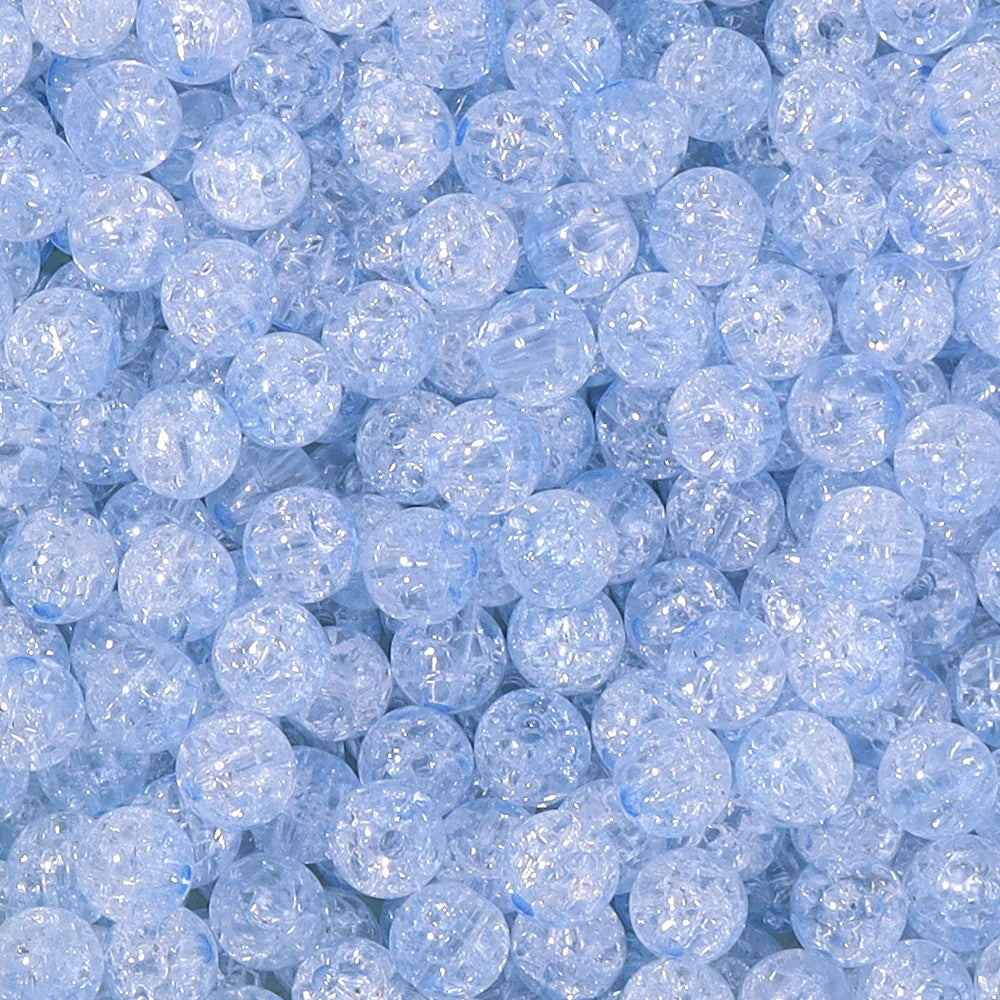 Colorful Cracked Acrylic Beads for Jewelry Making