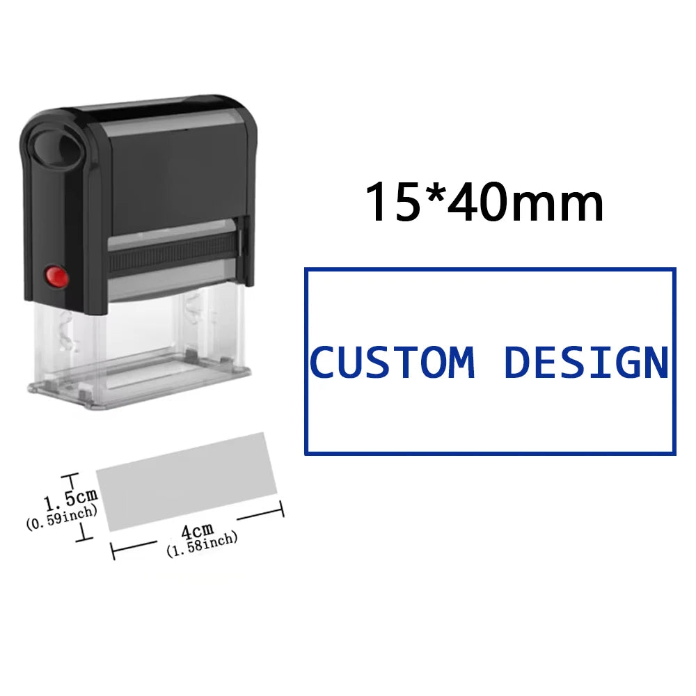Customizable Self-Inking Rubber Stamp