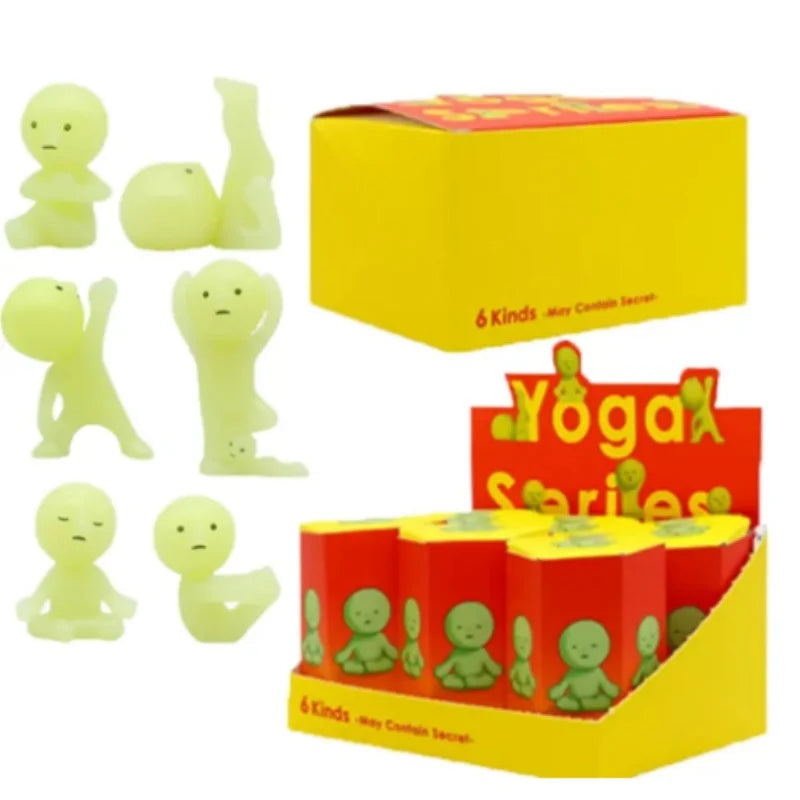 Luminous Mini Figurine Set - Cute Collectible Dolls for Home Decor