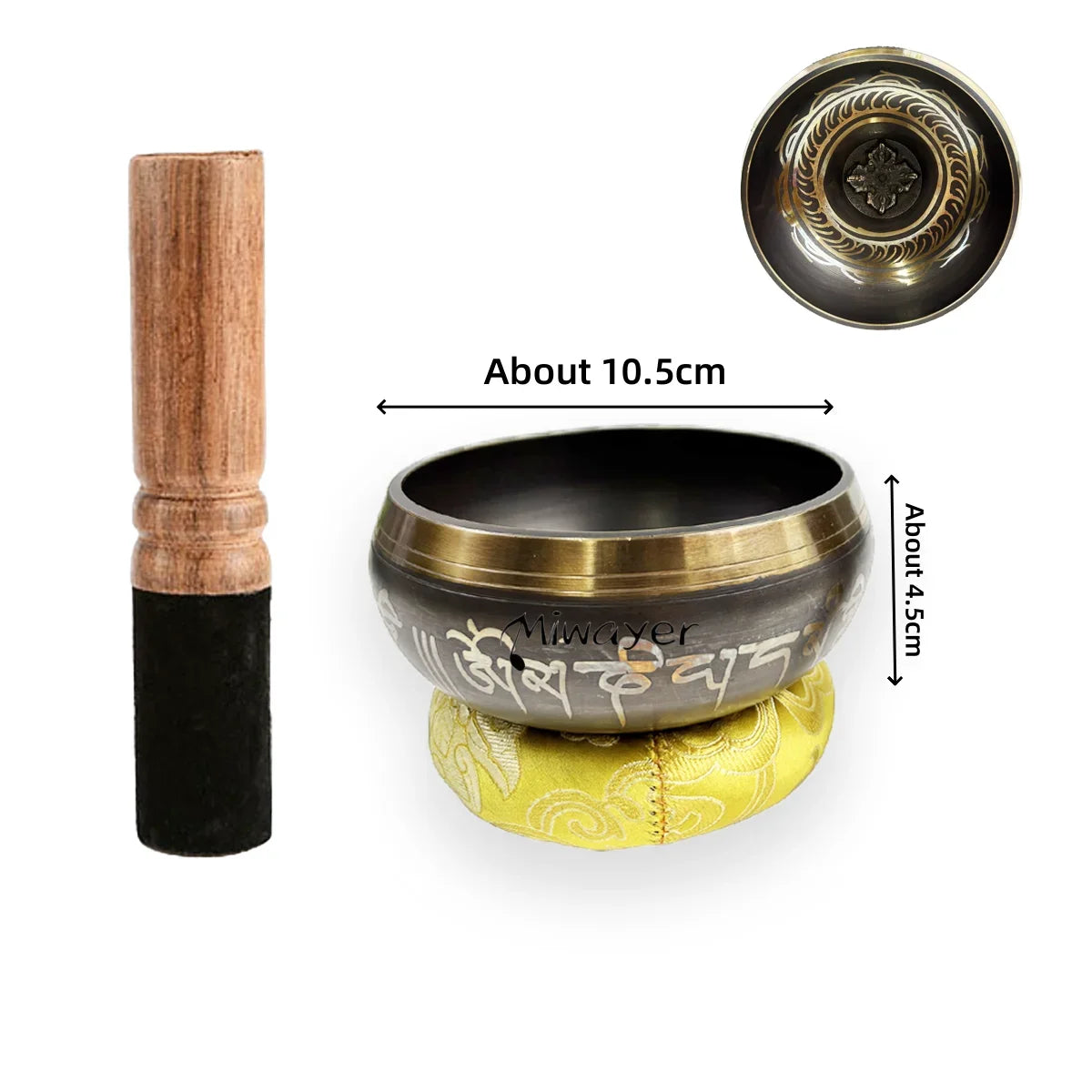 Tibetan Singing Bowl Set for Meditation and Relaxation