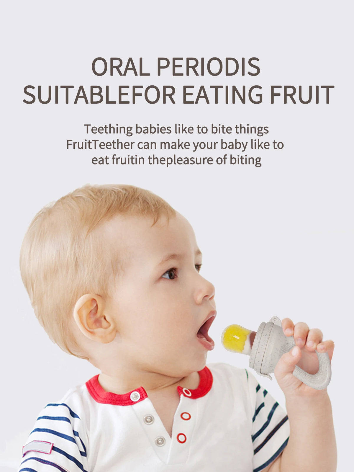 Baby Fruit Feeder with Silicone Mesh Bag