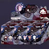 A box of Mioco Realm of Oblivion mystery blind box plush dolls featuring various characters.