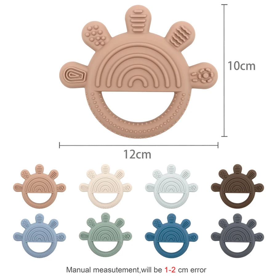 BPA-Free Silicone Baby Teether Ring