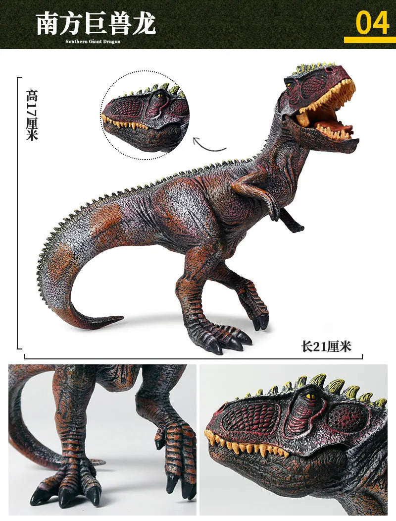 Realistic Dinosaur Figurine Collection for Imaginative Play
