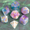 7-Piece Polyhedral Glitter Dice Set for Dungeons & Dragons
