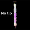 A glitter resin diamond painting pen with a sparkle wavy handle, shown vertically.