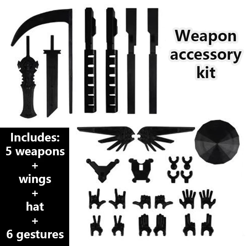 3D Articulated Action Figure Building Toy