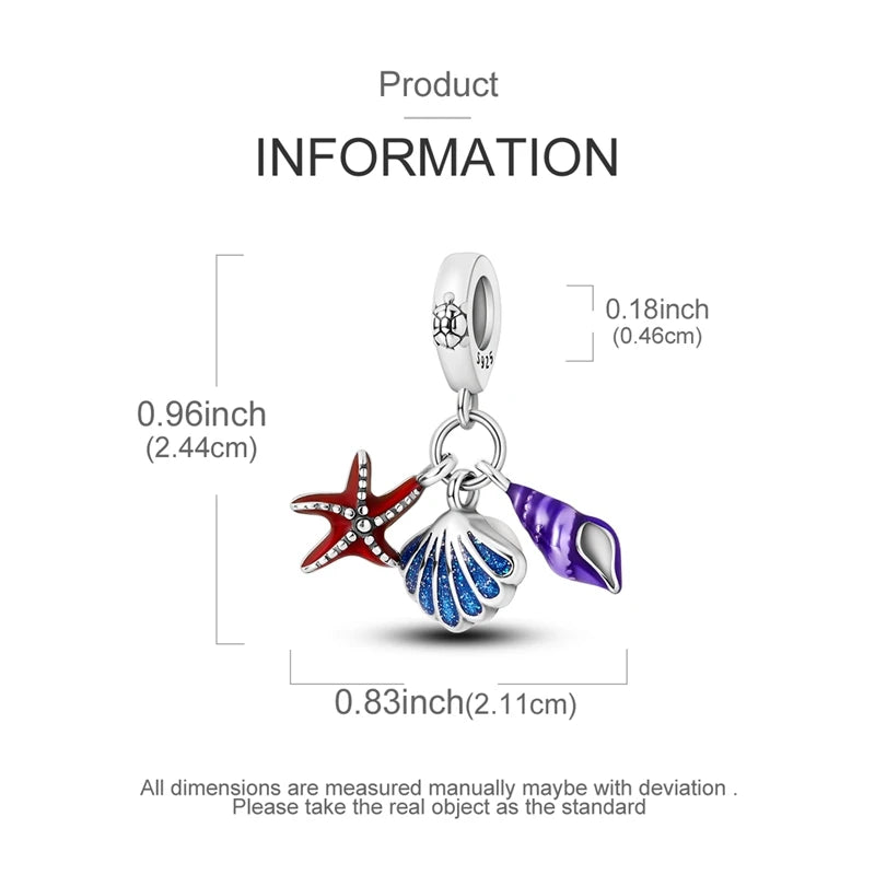 A silver heart charm with a dangling purple gemstone is shown for bracelets and necklaces.