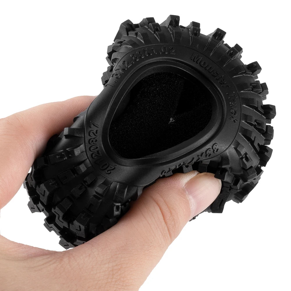 1.3" Mud Terrain Tires for RC Crawler (4-Pack)