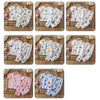 A set of children's cotton pajamas featuring various colorful patterns and designs for boys and girls.